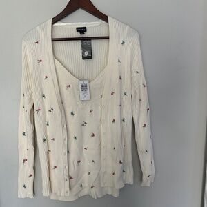 NWT Torrid Cardigan Cami set 2 Piece 1X 14/16